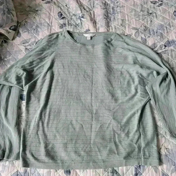 TIME and TRU sage blue sweater - Picture 3 of 4